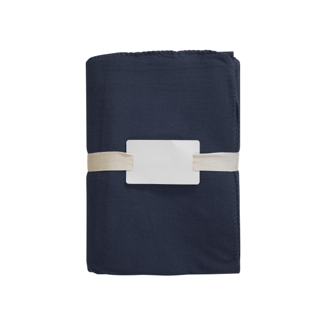 Plaid promotionnel microfibre recyclée REPLAY Bleu marine